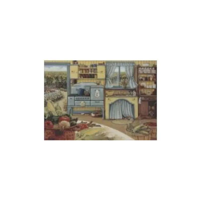 

xiaoyi cotton self-matching cross stitch Cross stitch RS cotton comes with no prints Village kitchen