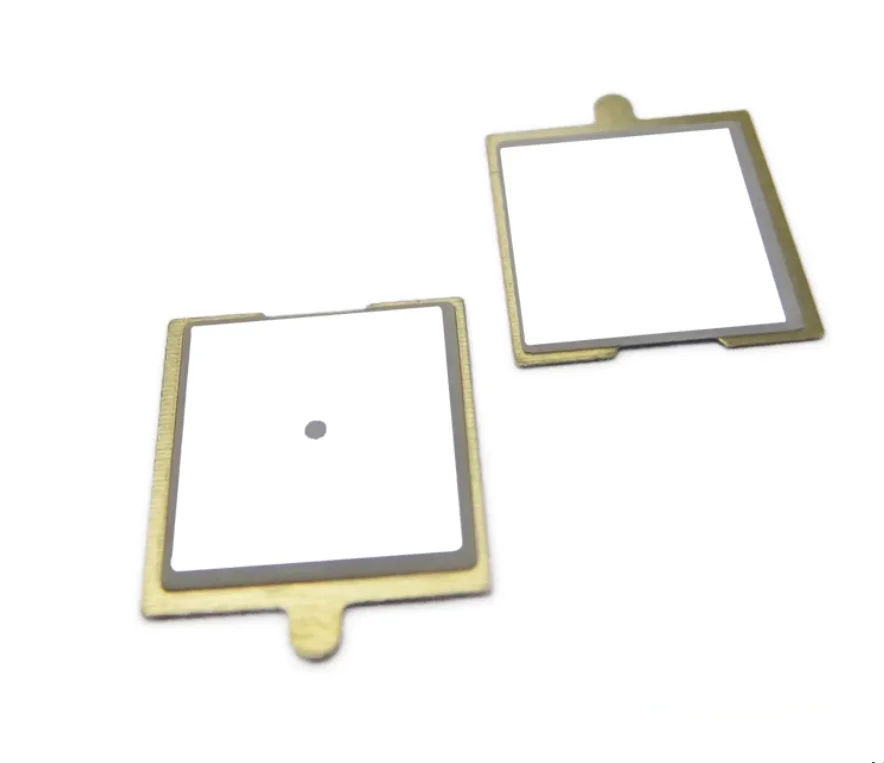 10pcs 13x13mm copper plate double-sided ceramic square piezoelectric buzzer passive buzzer tweeter chip