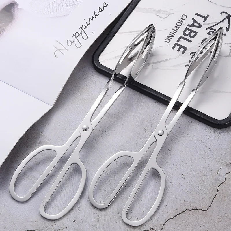 

Buffet Tongs Stainless Steel Party Catering Serving Food Cake Salad Bread Kitchen Baking Tools Clip