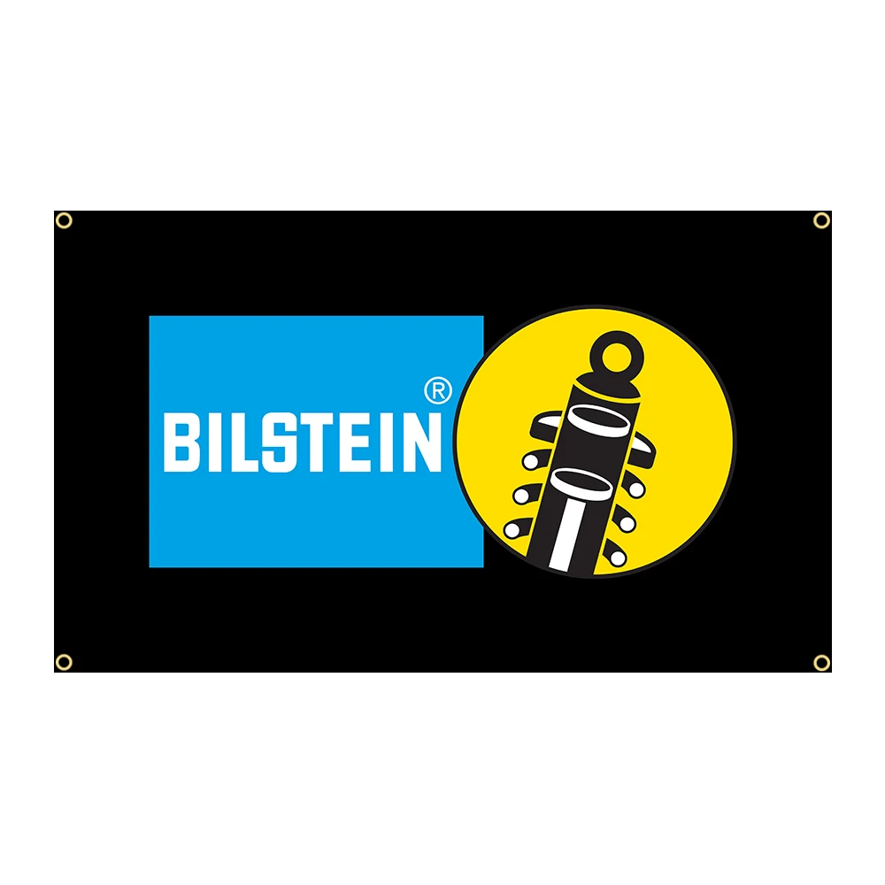 

90x150cm Bilsteins Retrofit Car Flag Polyester Printed Garage or Outdoor Decoration Banner Tapestry