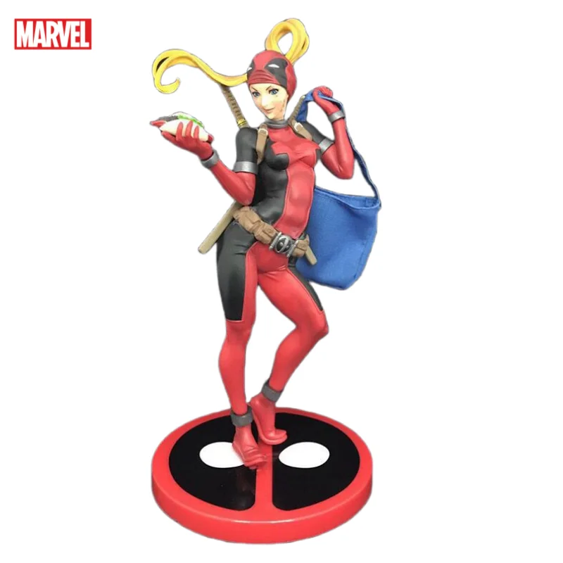 Marvel animacja filmów urządzenia peryferyjne X-Men Deadpool figurki kreatywne modele osobowości ozdoby na biurko kolekcja zabawek prezenty