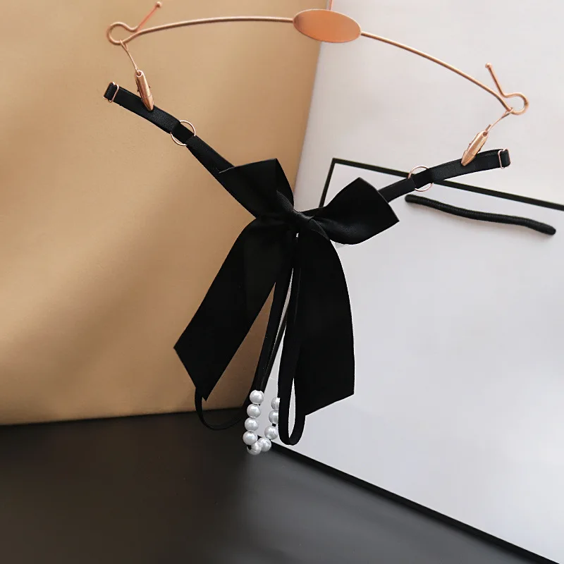 Guuoat-女性のための真珠のニッカーズを持つセクシーなひも、中空アウト、弓のネクタイ、調整可能なブタンお尻、情熱のエロティックなパンティー、ポルノナウティビキニセット、2024