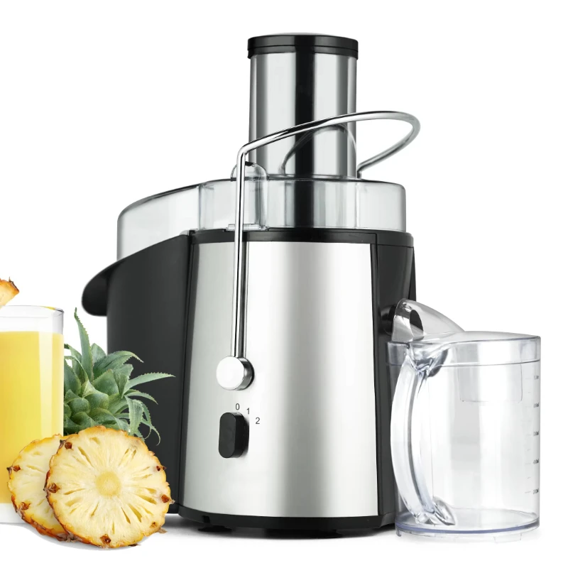 

High-quality household whole fruit juicer Powerful high-speed electric centralized citrus juicer with stainless steel housing