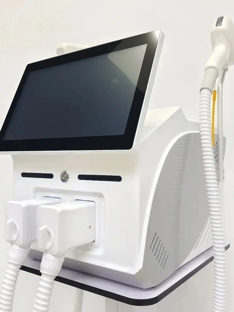 Diode de platine glacée Soprano 2 en 1 4000W, 755 808 1064nm, 4 longueurs d'onde, Machine Laser indolore