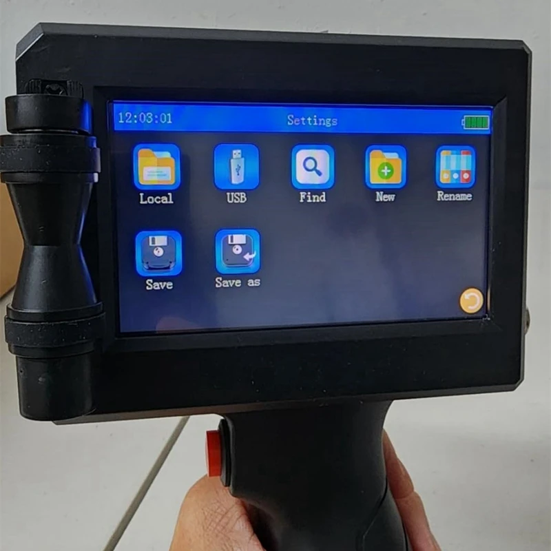 AC88-Handheld Inkjet Printer, For Qrcode Barcode Production Date Time Logo Batch Number Print On Metal Wood