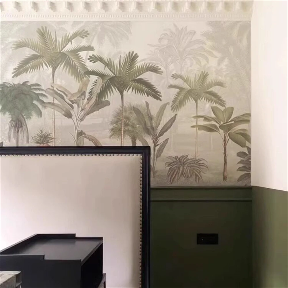 Custom Photo Wall paper Modern 3D Green Plant Leaves Mural wallpapers for Living Room TV Sofa Bedroom Home Decor Wall Painting