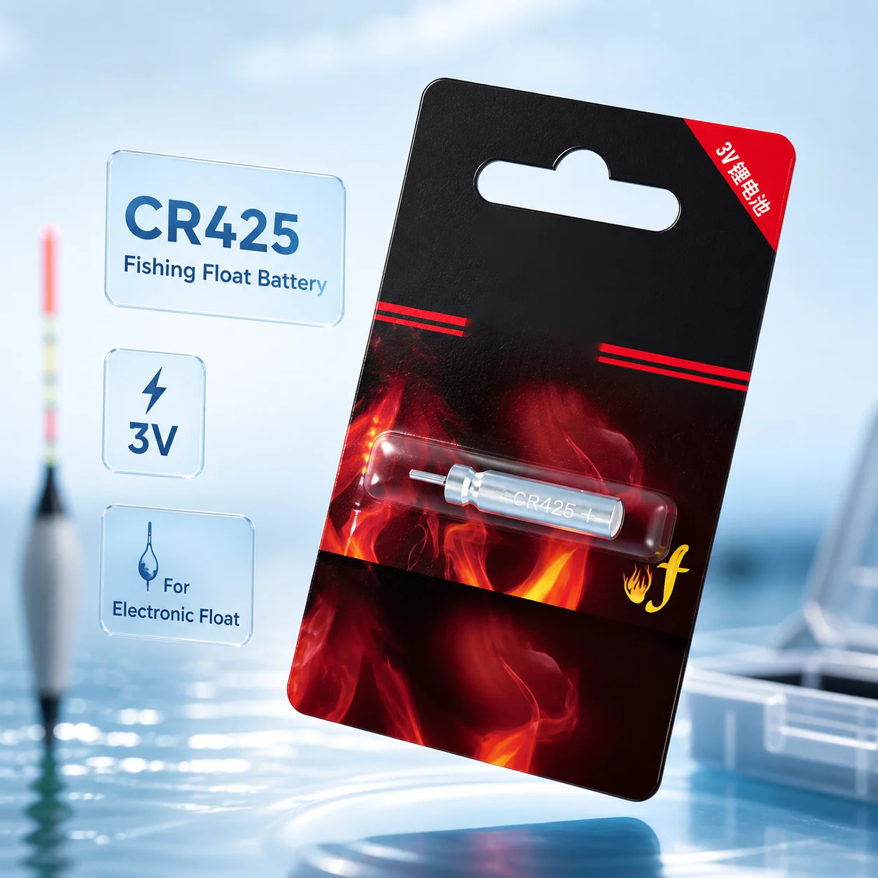 CR425 3V Lithium Coin Cell for LED Fishing Float Light 5-20PCS Night Use Battery Set