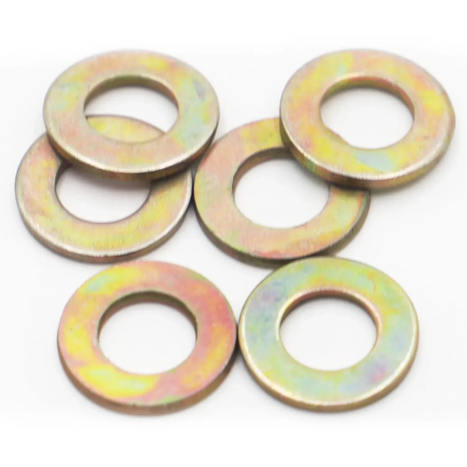 M2 M3 M4 M5 M6 M8 M10 M12 M14 M16 Grade 8.8 Colored Zinc Carbon Steel Flat Washer Plain Gasket Pad