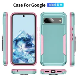 TPU + PC soft and hard double protection Luxury Armor Shockproof Mobile Phone Case for Pixel 6A 7 7A 7PRO 8 8PRO 8A 9 9A  Cases