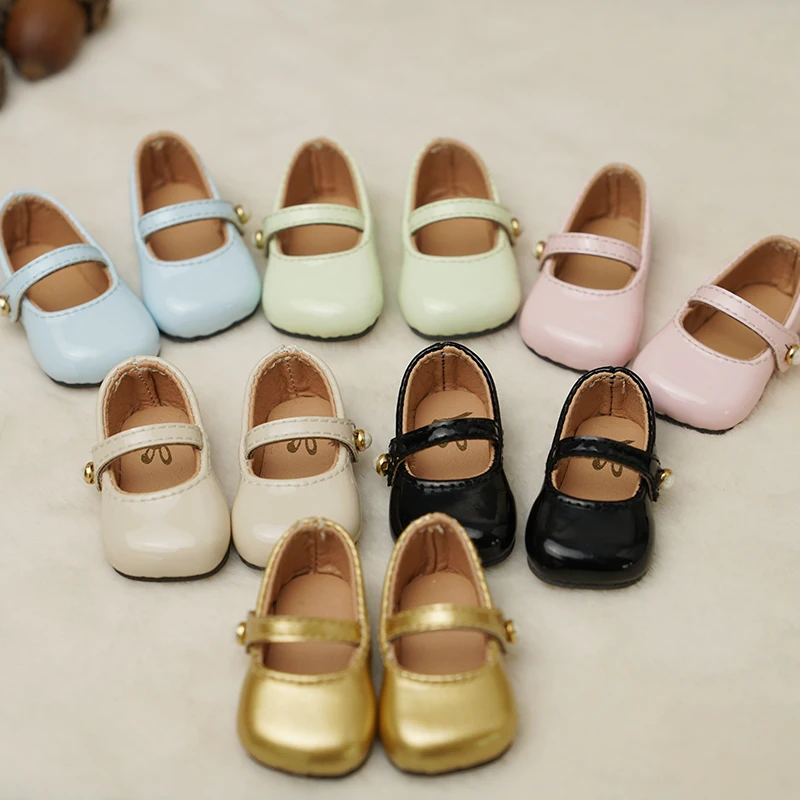 BJD doll shoes suitable for 1/6 size cute doll shoes square toe flat BJD doll shoes 1/6 doll accessories