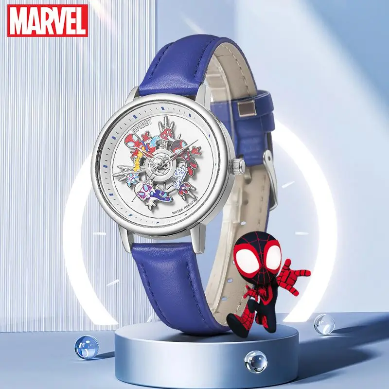 marvel-spider-man-anime-series-watch-men's-sports-waterproof-student-trend-electronic-watch-fans-toys-gifts