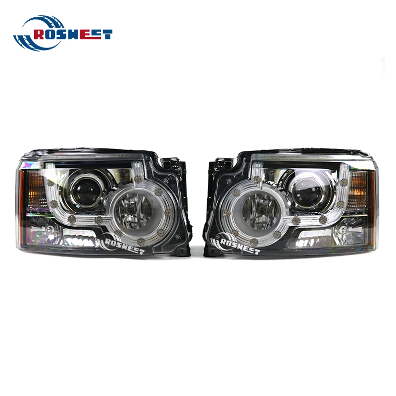 Car LED Front Headlamp Fit For Land Rover Disscovery 4 Accessories 2010 2011 2012 2013 L319 Headlights