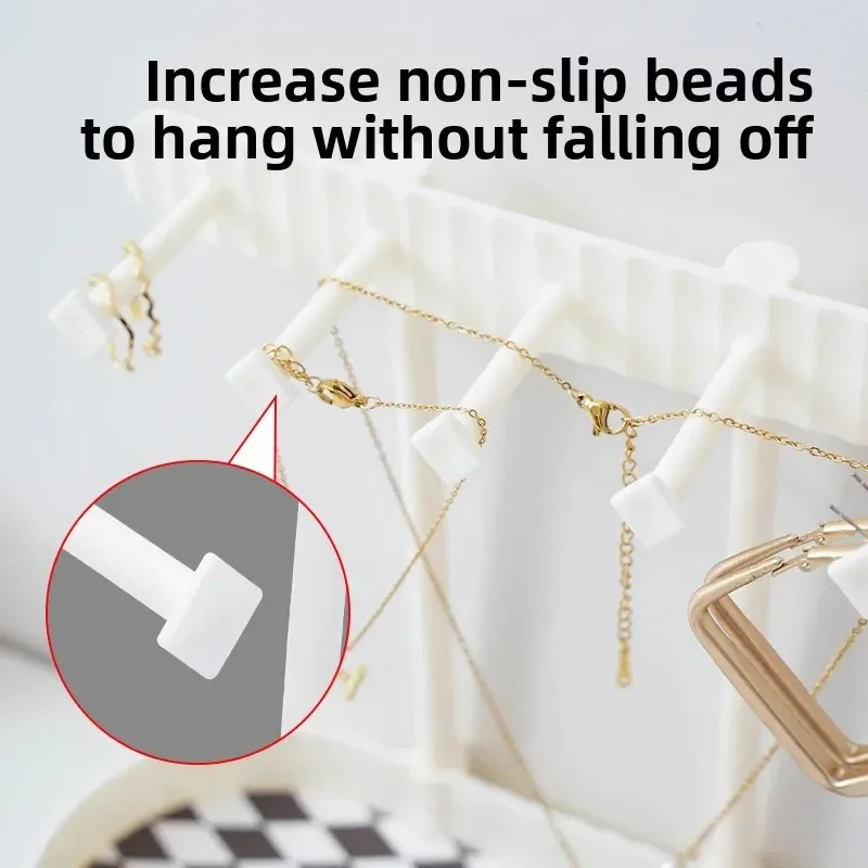 

Jewelry Organizer Display Stand Earrings Bracelet Necklaces Rings Storage Rack Hanging Key Grocery Shelf Jewelry Display Shelf