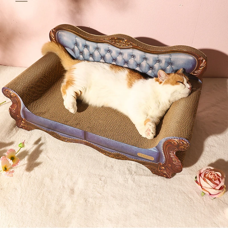 

Cat sofa extra large claw board is wear-resistant and does not shed debris. Super large nest integrated claw board