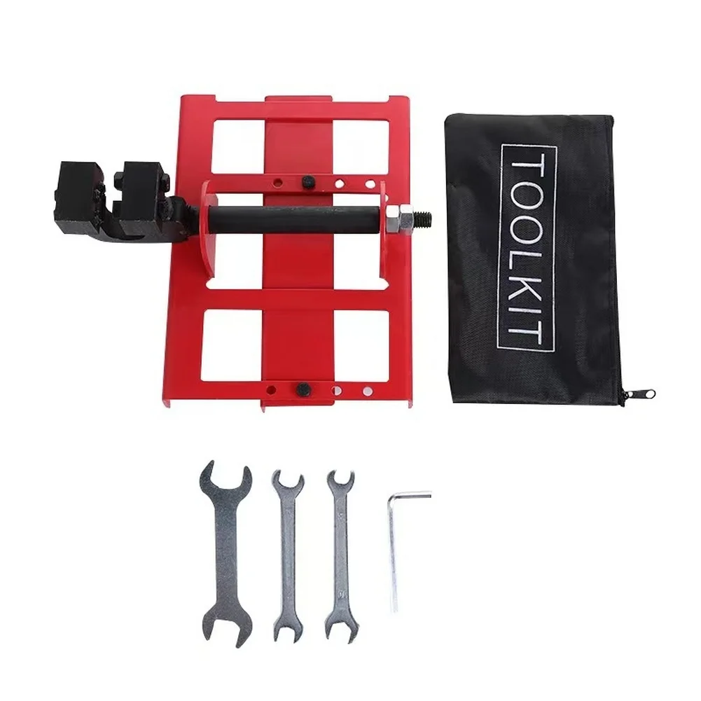 20.5cm Chainsaw Guide Bar FOR MINI Sawmill Vertical Cutting Attachment Red Metal Log Splitting Rack Power Tool Accessories