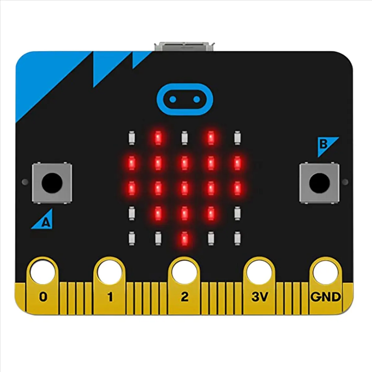 

[ABDH] 2X Micro:Bit V1.5 Development Board Micro:Bit Smart Car Kit/Qtruck/Python Education BBC Microbit Programmable Robot