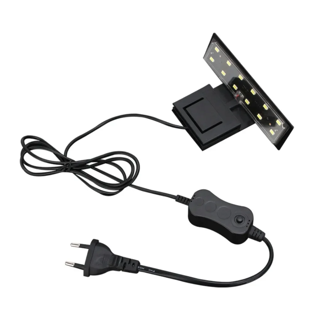 Mini LED Aquarium Light, 5W Ultra-thin Waterproof Fish Tank Lamp, LED Reef Decoration Light For Nano Tank Water Grass Fish Algae