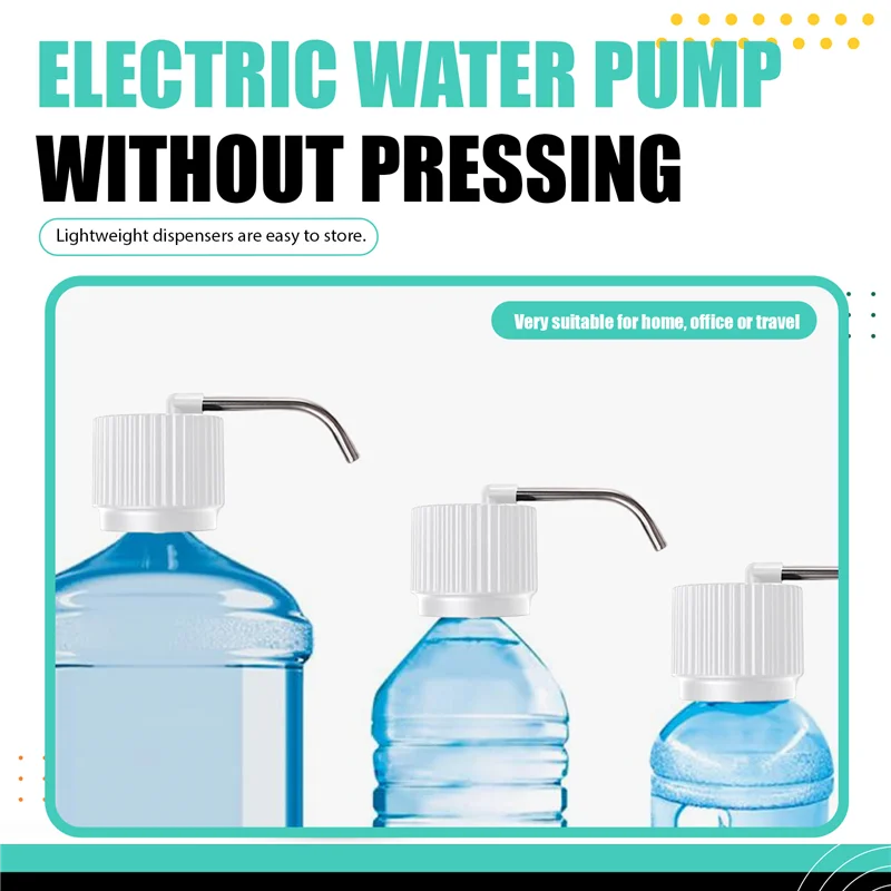 

B90B-Беспроводной диспенсер для воды, электрический насос, электрический насос, автоматический насос для бутылок с водой, белый