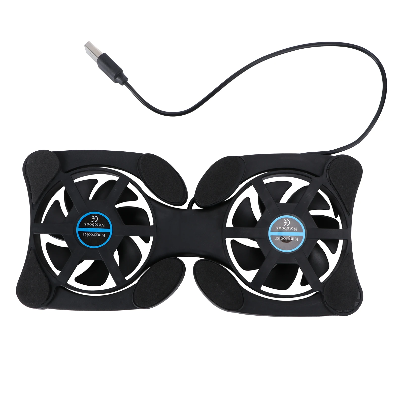 

Notebook Cooling Cooling Pad Pad 70mm Foldable Black Portable Heat Dissipation Laptop Fan Cooler Laptop Fan Cooler