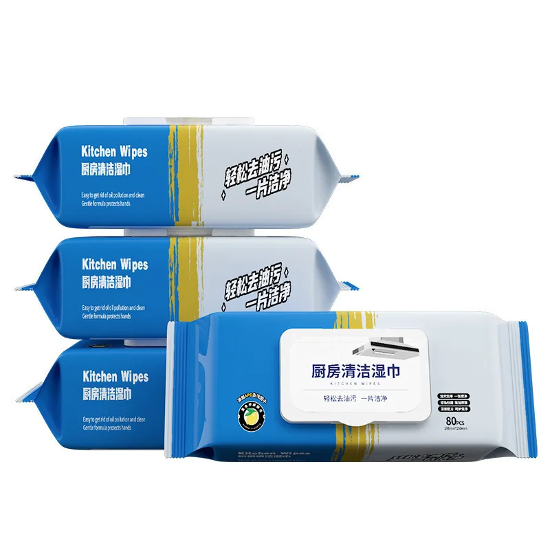 Kitchen grease wipes, super strong degreasing, enlarged and thickened,used for cleaning stains, specialized wipes for wiping oil view 6