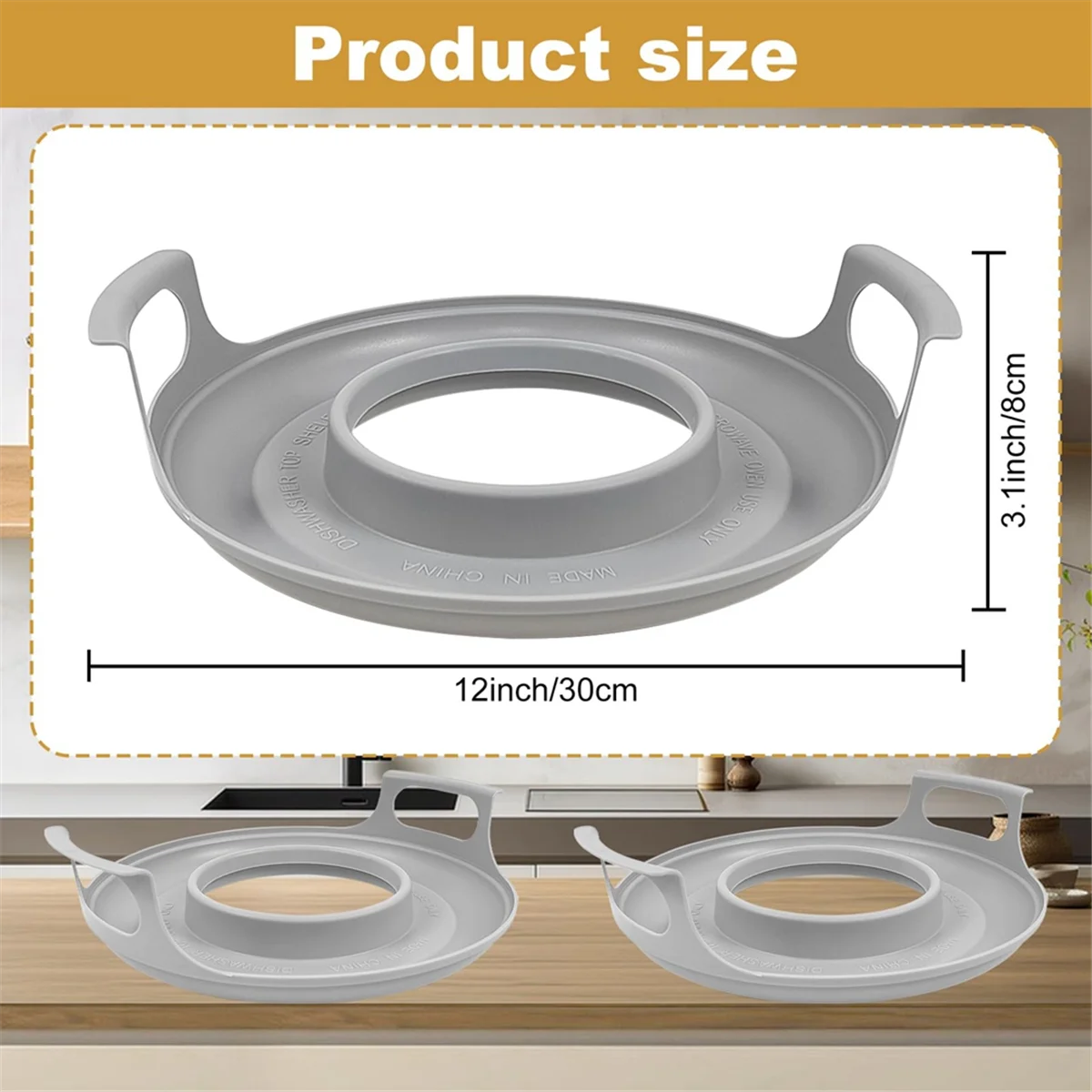 

ABLK 2-пакетный держатель для чаши для микроволновой печи с ручками - охлаждающая пластина для микроволновой печи, держатель для чаши для микроволновой печи Лоток для микроволновой печи