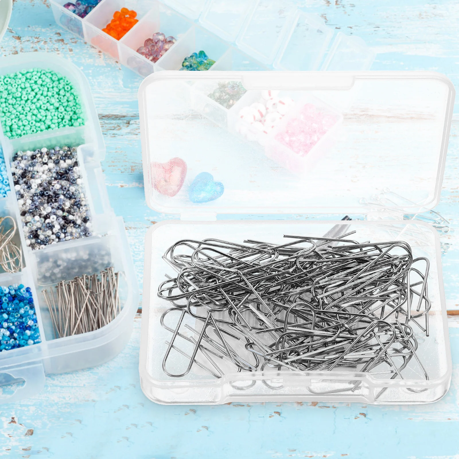 

200pcs U Nichrome High Temp Wire For Ceramic Craft Clay Hanger Jewelry Making Tool U Shaped Hook Crafting Accessories