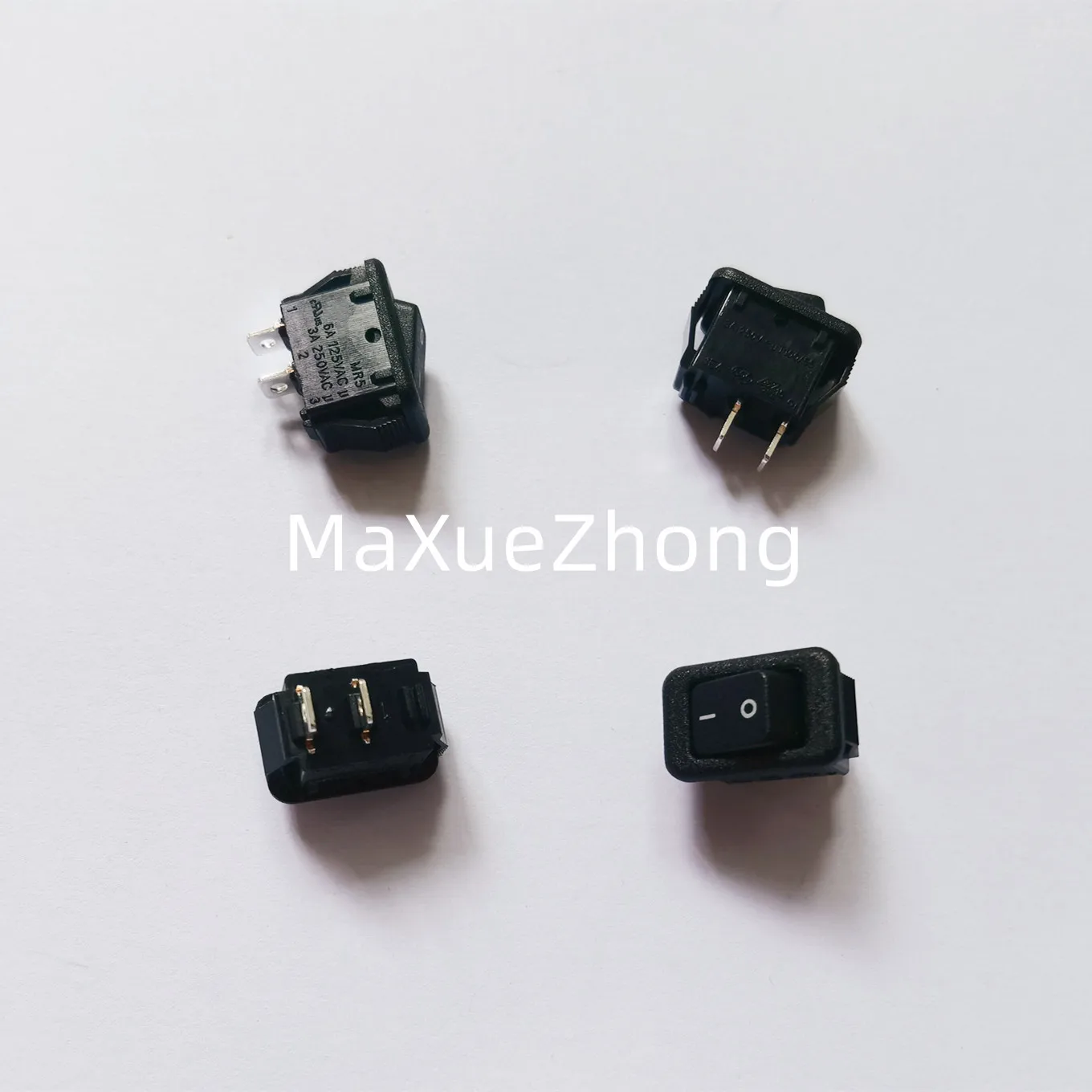 

Original new 100% import rocker switch MR5-110 6A 125VAC 3A 250VAC 2pin 2gear