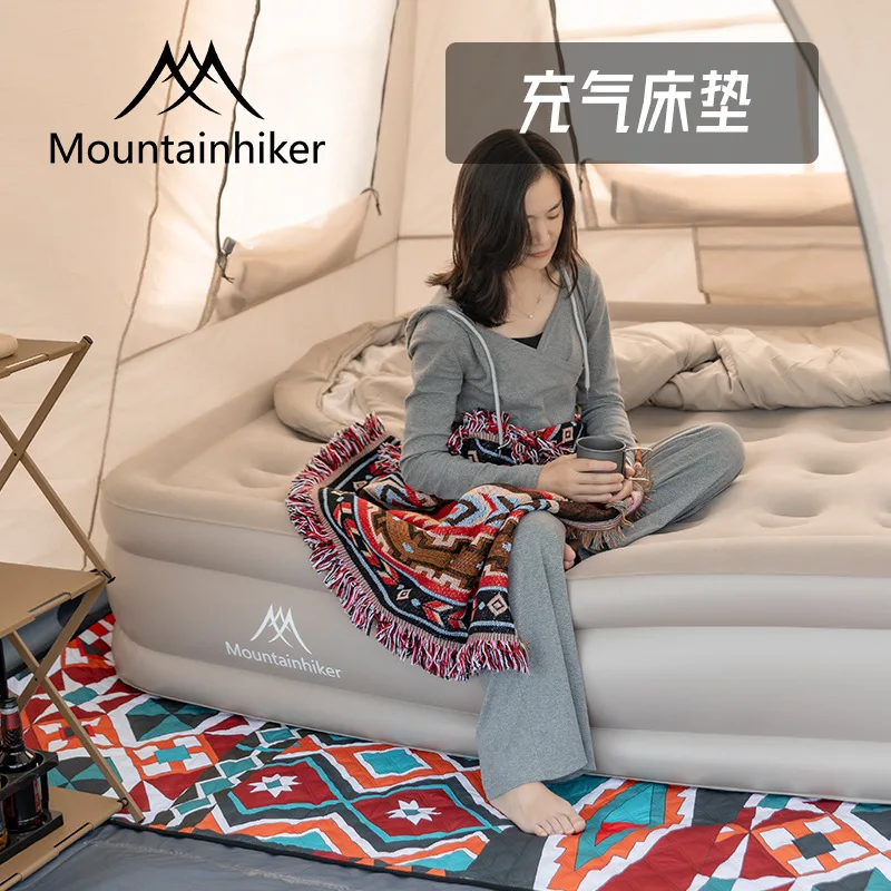 

Mountainhiker Inflatable Bed with Pump Outdoor Camping Thickened Mattress Portable Sleeping Pad for Hiking Backpacking Travel **