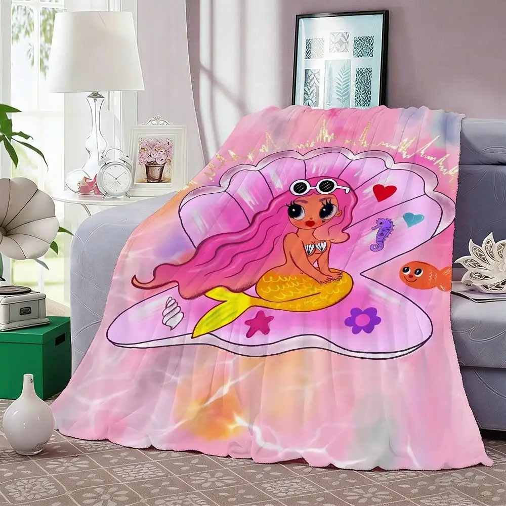 Singer Album KAROL G Throw Lightweight 240g Flannel Blanket Soft Skin-friendly for Summer Cooling
