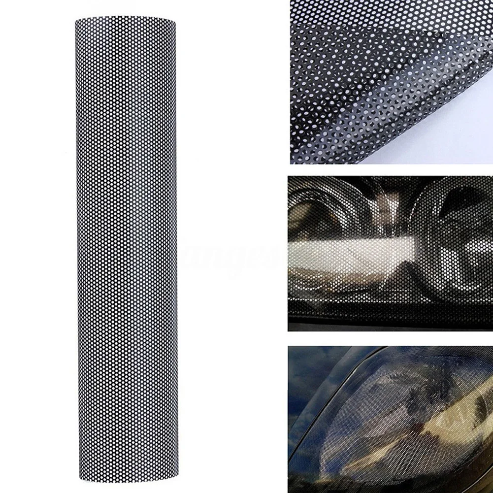 Car Headlight Tint Perforated Film Car Decoration Car Styling Fog Light Film Sticker Headlights Protector  Car