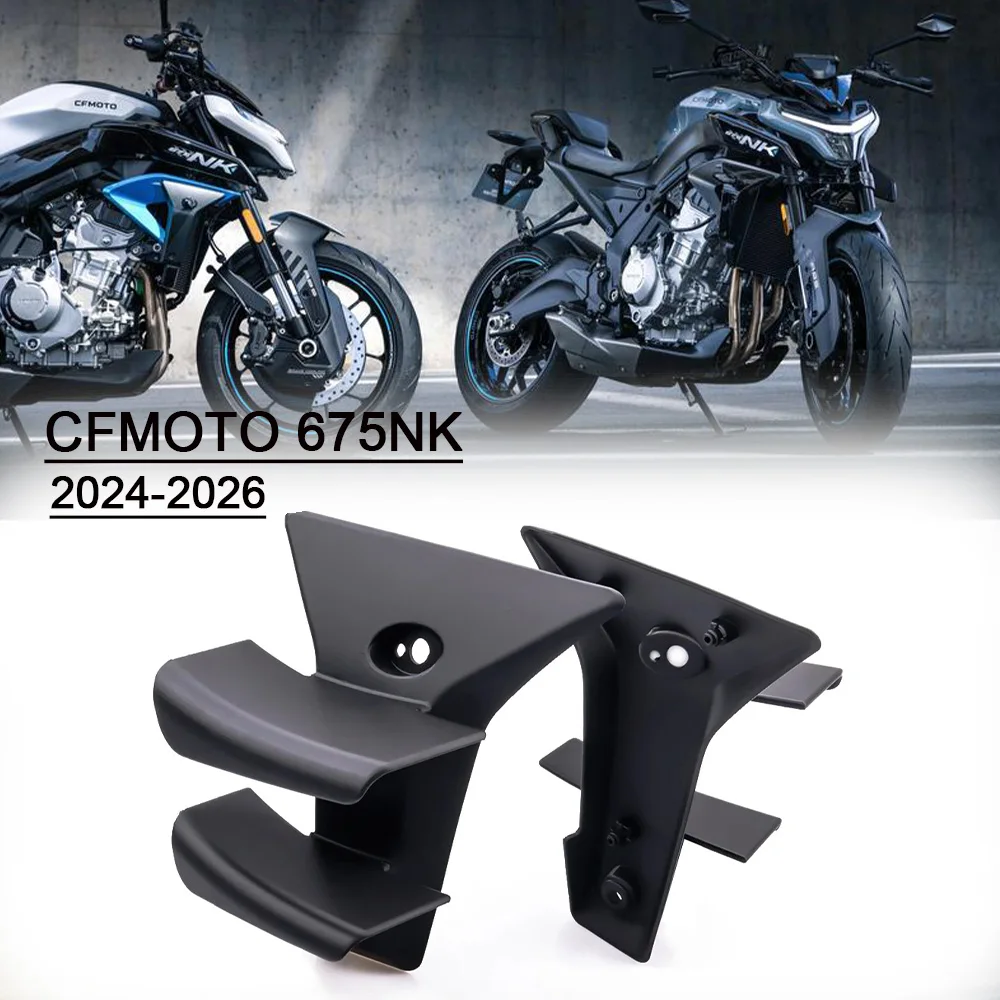 Passend für CFMOTO 675NK Seitenflügel Seitenspoiler FRONTAL SPOILERS Für CFMOTO 675 NK 2024 2025 2026 Frontspoiler Unterer Spoiler Flanke