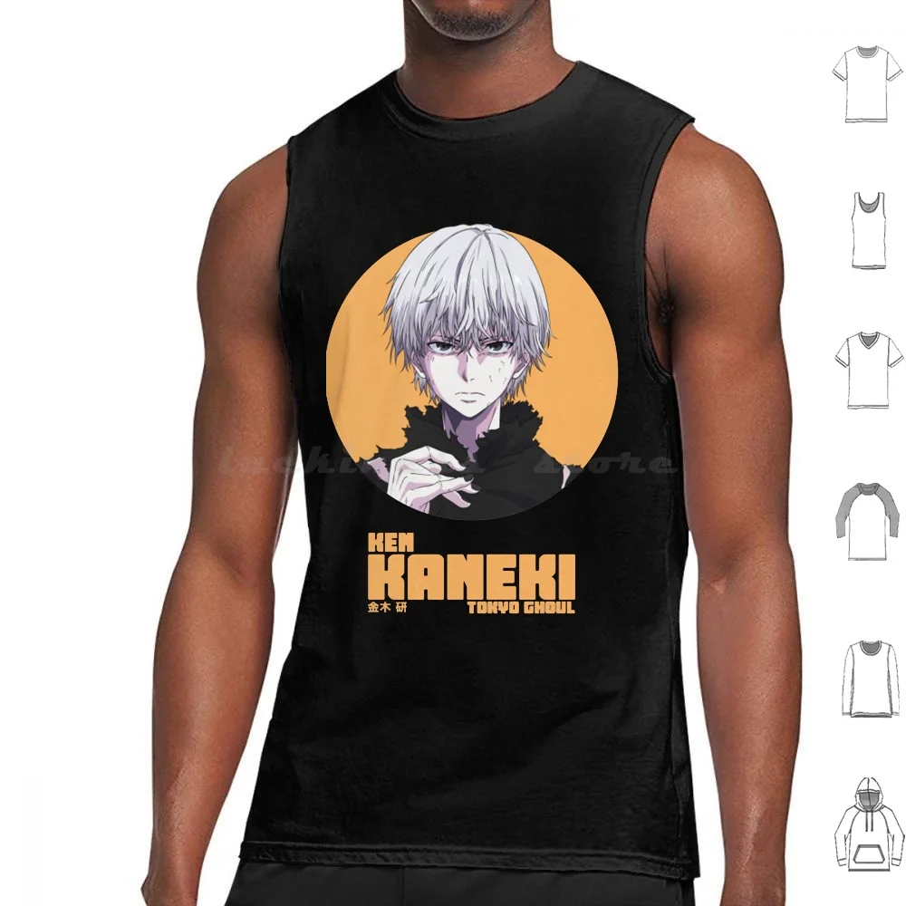 Kaneki Ken Classic Tank Tops Vest Sleeveless Tokyo Ghoul Manga Anime Kaneki Ken Tokyo Ghoul Shonen Seinen Aesthetic Anime