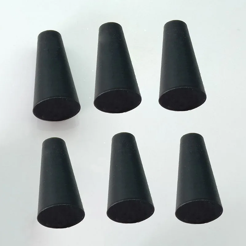 Black Conical Rubber Plug High Temp Silicone Rubber Powder Coating Plug Masking Blanking Hole Plug End Cap Stopper