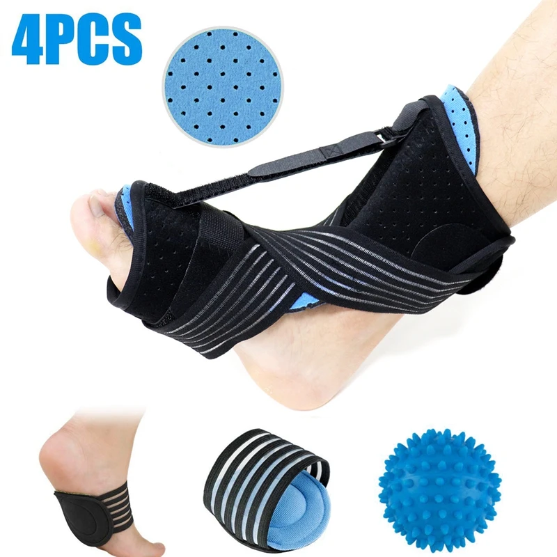 

B48B-Plantar Fasciitis Night Splint For Plantar Fasciitis Adjustable Plantar Fasciitis Splint With Massage Ball And Bandage