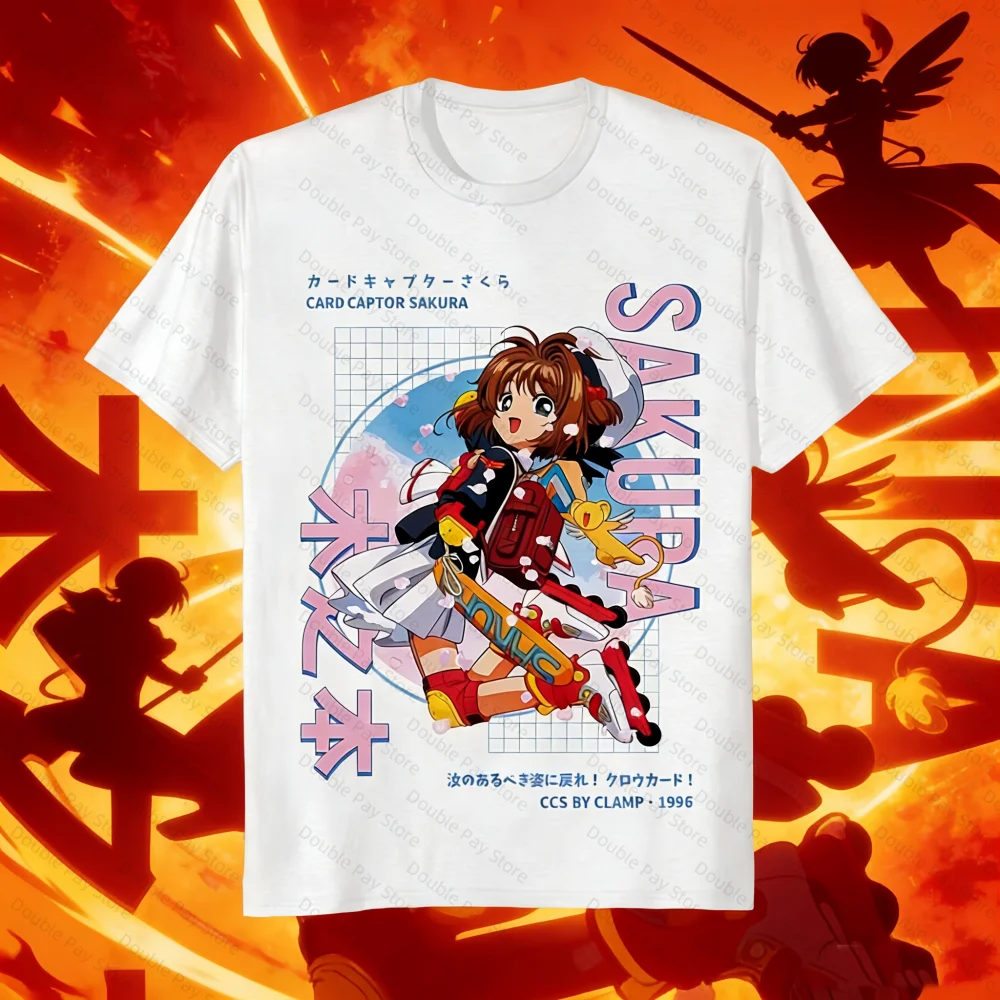 Camiseta Cardcaptor Sakura, camiseta de regalo Kawaii Anime Manga Waifu Kero-Chan, camisetas de talla grande para hombre, camisetas para mujer, camisetas para niños