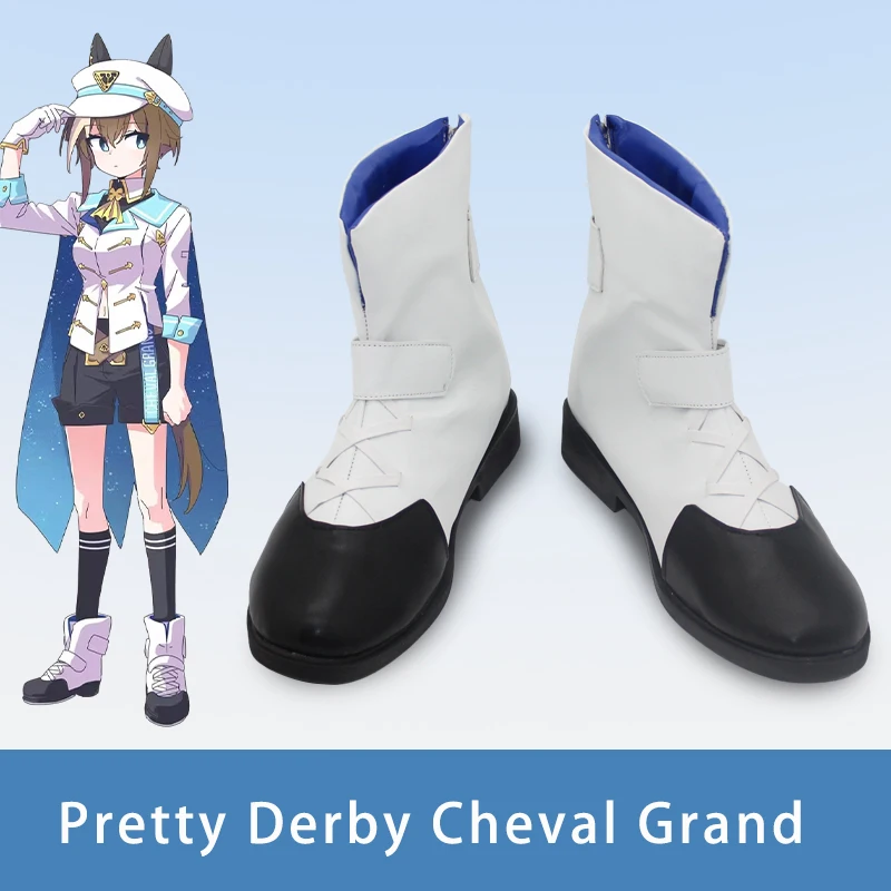 

Game Pretty Derby Cheval Grand Cosplay Shoes Boots Shuvaru Guran For Hallowmas Party Adult Women Men