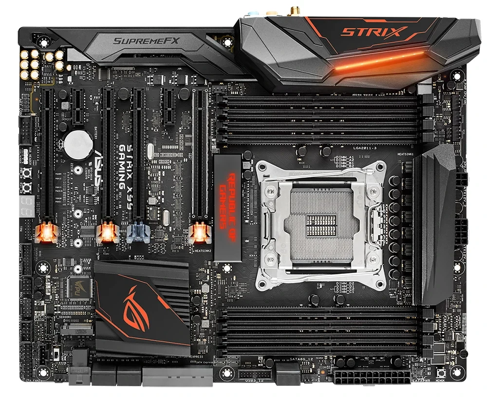 X99 Motherboard ASUS ROG STRIX X99 GAMING LGA 2011-V3 DDR4 128GB M.2 support Core i7-5960 6950 Xeon E5-1660 2630 2699 2685 cpu