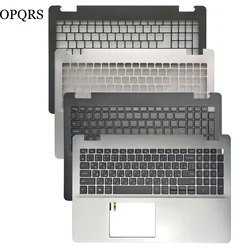 NEW For Inspiron 15 3501 3505 LCD Back Cover Russian/Latin/US/Spanish/UK Laptop Keyboard Palmrest Upper Cover Case black/Silver