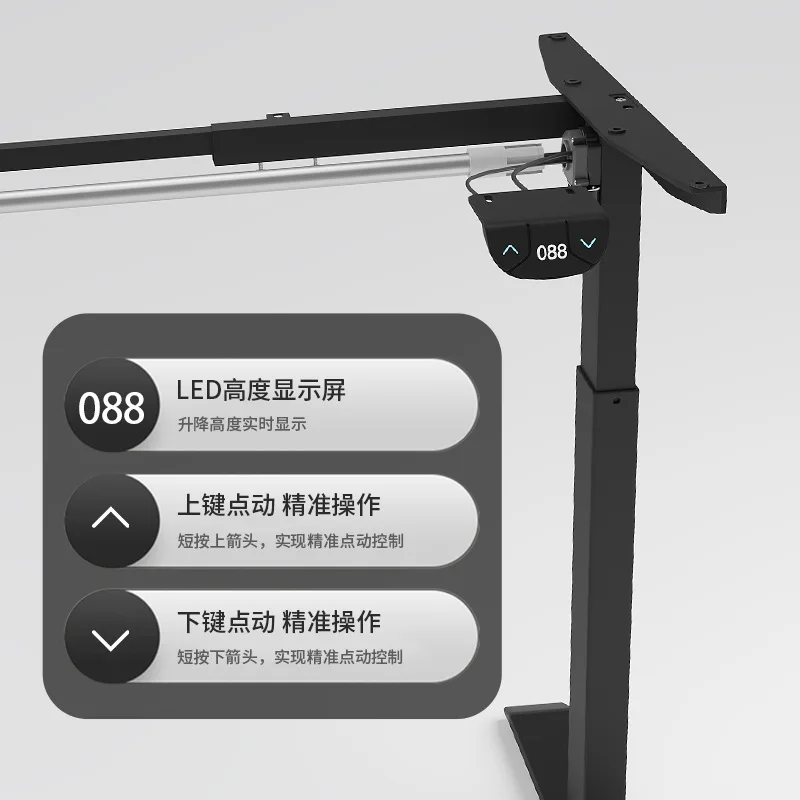 Tavolo di sollevamento elettrico intelligente Rack per tavolo di sollevamento per computer in piedi per ufficio domestico