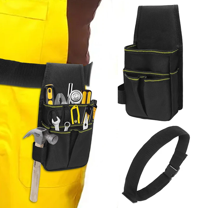 Convenient Tool Organizer Waist Pouch Multi Functional Tools Bag Garden Repair Tool Storage for Pliers Screwdrivers Hammer