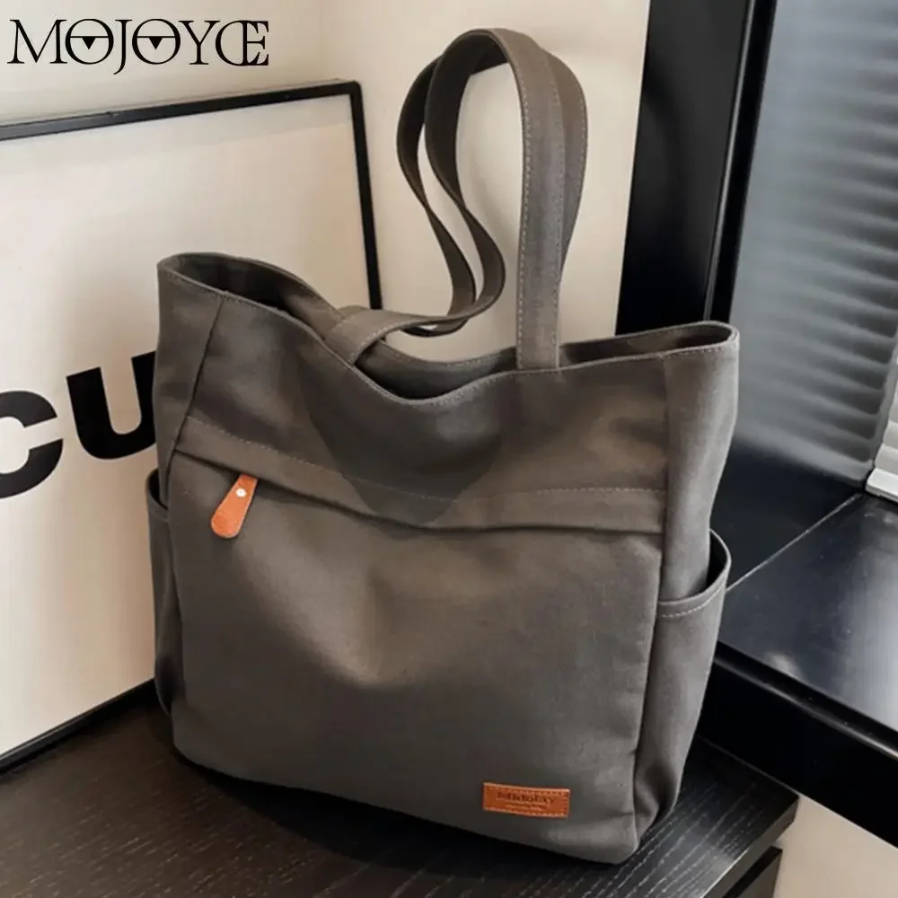 

Women Multi-Pocket Handbag Large Capacity Casual Shoulder Bag Versatile Top Handle Bag Female Fashion Tote Handbag Student Bag
