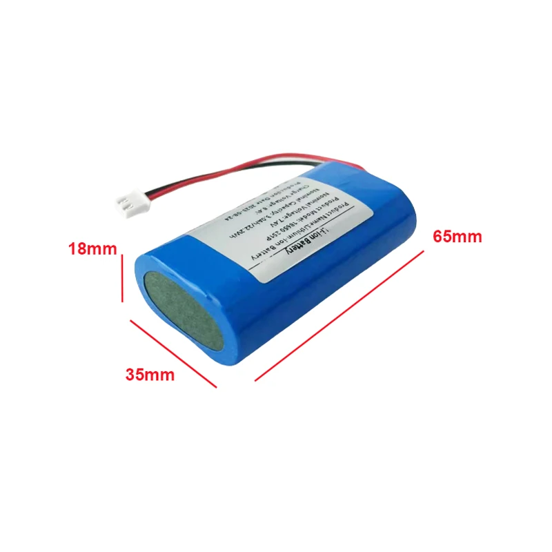 2 s1p XH-2P Plug-in-Lithium-Akku 7,4 v 3000mah ist perfekt für Projektor lautsprecher und drahtlose Überwachung