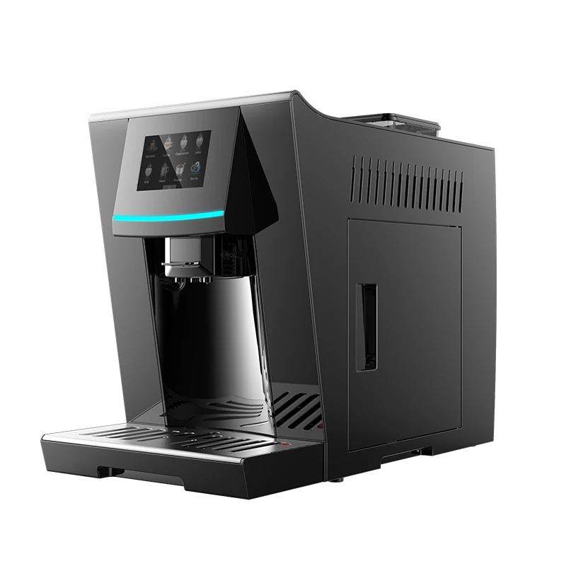 4 Language One Touch Ful Autoatic Bean To Cup Espresso Coffee hine Coffee Beans Powder Brewing ilk Foa Cappuccino Latte