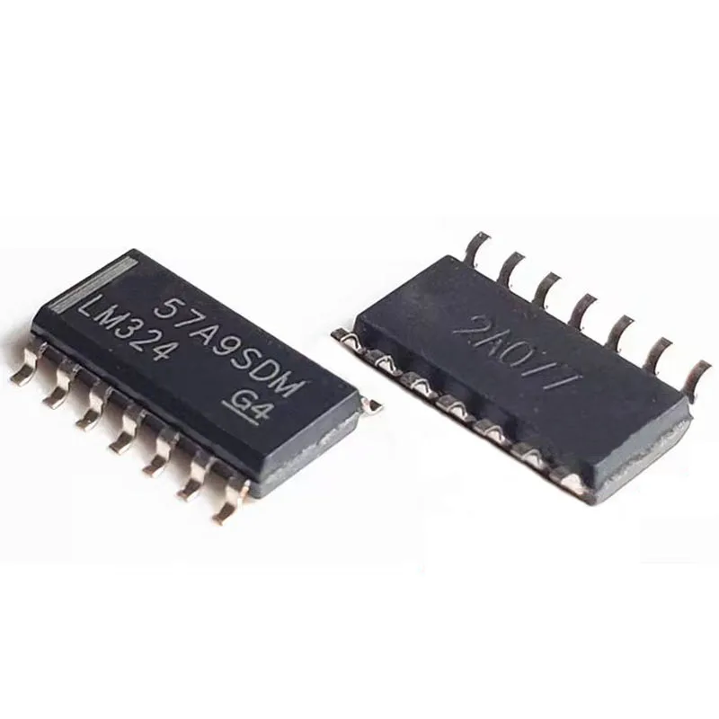 10PCS LM324 LM324DG LM324DR2G Quad Op Amp SMT SOP-14