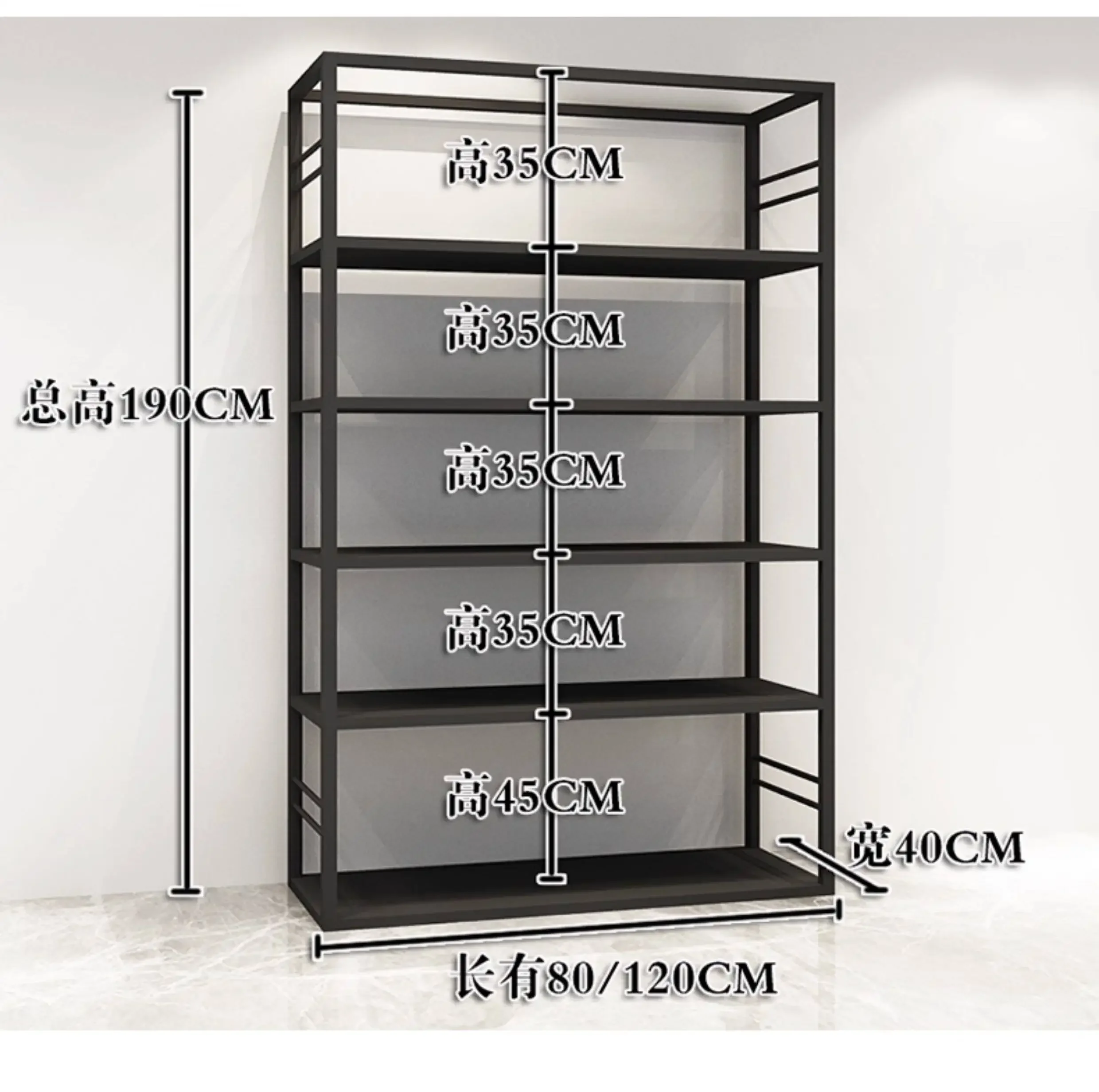 

IronworkClothing Store Shoe Rack Bag Storage Display Rack Floor-to-ceiling Nakajima Shoe Bag Cabinet Multi-layer Shelf Wrought I