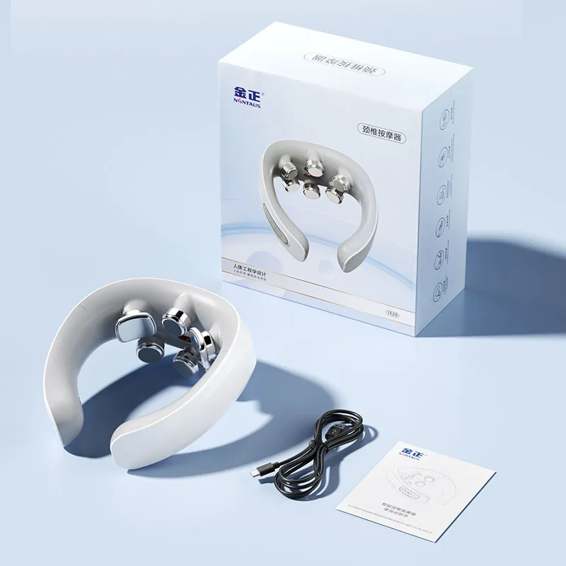 Home Use Shoulder and Massager Cervical Protector Heating Vibration Multi-Functional Intelligent Pulse Neck Massa