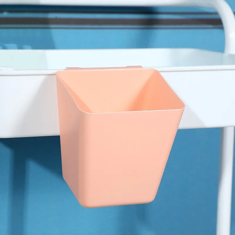 Cesta de almacenamiento de plástico colgante para el hogar, Mini organizadores, caja de almacenamiento portátil, contenedor para cocina y baño