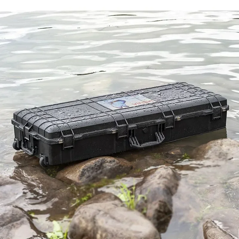 off-road roof protective case, long plastic portable toolbox, fishing rod storage