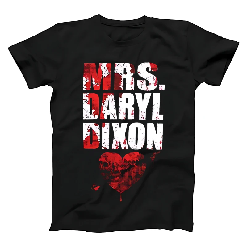 

MRS DARYL DIXON Letter Printed Women's T-shirt Summer New Pioneer Creative Tank Top Loose Comfortable Large T-shirt punk
