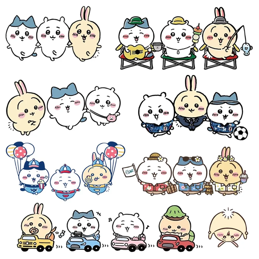 Cartoon Anime Chiikawas Usagi Hachiware Car Stickers Kawaii Cute Anti Scratch Sticker Auto Exterior Decoration Accessories